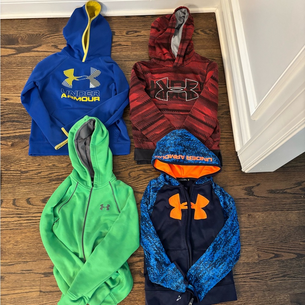 Under Armour Kids' Hoodie Collection - Blue, Red, Green, Navy